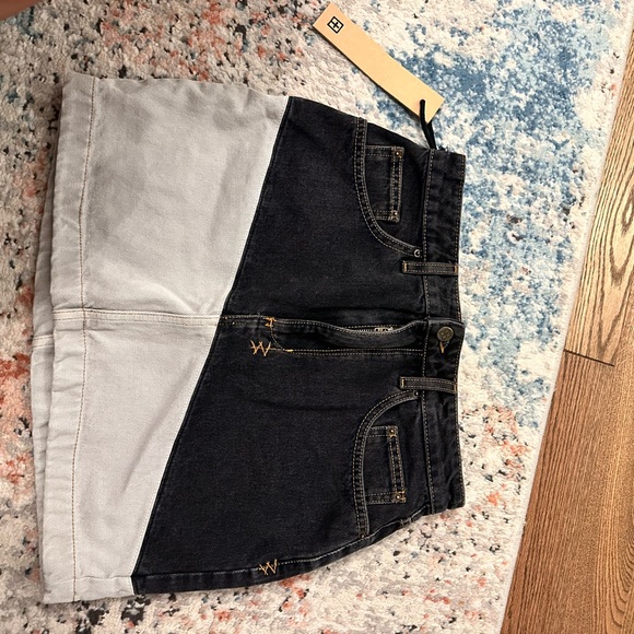 Ksubi Skirts Ksubi Super X Mini Blackbone Splice Skirt Poshmark